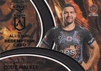 2023 NRL Traders Elite - All Stars Jersey Patch Booklet Redemptions #ASB4 Cody Walker Front
